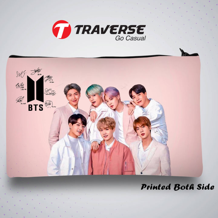 Traverse BTS Pencil Pouch for girls - Digitally Printed on Fabric