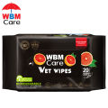 WBM Biodegradable Wet Wipes, Orange Scented - 20 Pcs | Deep Cleansing Kitchen Cleaning Wipes. 