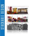 Fast Forward Stackable Tea Bag Organizer with Clear Lid - Ideal for Countertops, Kitchen Cabinets, and Pantry - Versatile Tea Bag Holder for Sweeteners and More (Clear). 