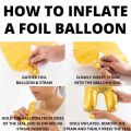 Number Foil Balloon 16" Inch Customized Metallic Golden, Silver,  0 1 2 3 4 5 6 7 8 9 Foil Balloons, Aluminum Hanging Date Year Age Foil Film Balloon for Wedding, Birthday Party Decoration ,Anniversary Banner Air Balloon Theme. 