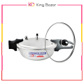 Best Quality National 2 in 1 Aluminum Pressure Cooker Karahi Wok With Free Glass Lid. 