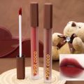 PinkCoco Non-stick Cup Quick-drying Lipstick Waterproof Long-lasting Lip Gloss Matte Velvet Lip Tint Powder Mist Lip Glaze Lipstick Lip Cosmetics for Women. 