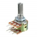 Pack of 10 - 100K Ohm Variable Resistors Dual Rotary Potentiometer - B100K 6 Pin volume controls on audio equipment. 