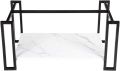 Rectangular Beautiful Luxury Coffee Table Storage Open Shelf,Center Table, Nesting Stacking Table, with Iron Metal Frame for Living Room,Bedroom. 
