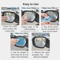 Geepact 4pcs Anti Fog Film Anti Rain Car Mirror Film Rearview Mirror Protective Film Nano Waterproof Anti Glare Side Window Film. 