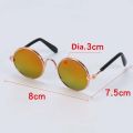 Round Funny For Small Dog Cat Decoration Lovely Reflection Sunglasses Pet Glasses Eye Wear Photos Props. 