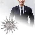 Men Brooch Decoration Accessories Lapel Pin for Coat Bag Scarf. 