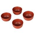 5Pcs/set Kung Fu Tea Chinese Ceramic Cups Yixing Purple Clay Tea Pot#Red. 
