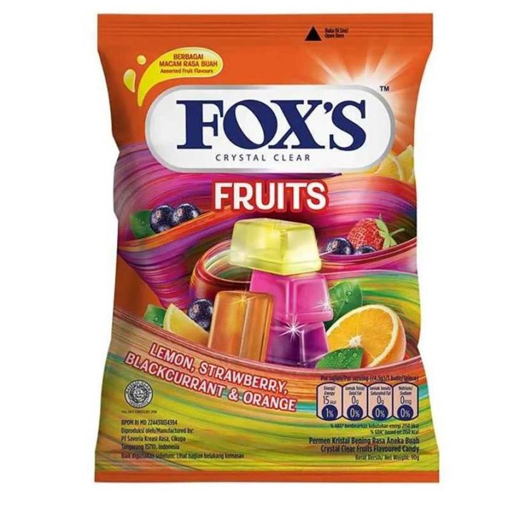 Fox's Crystal Clear Candy | Fruits Flavored