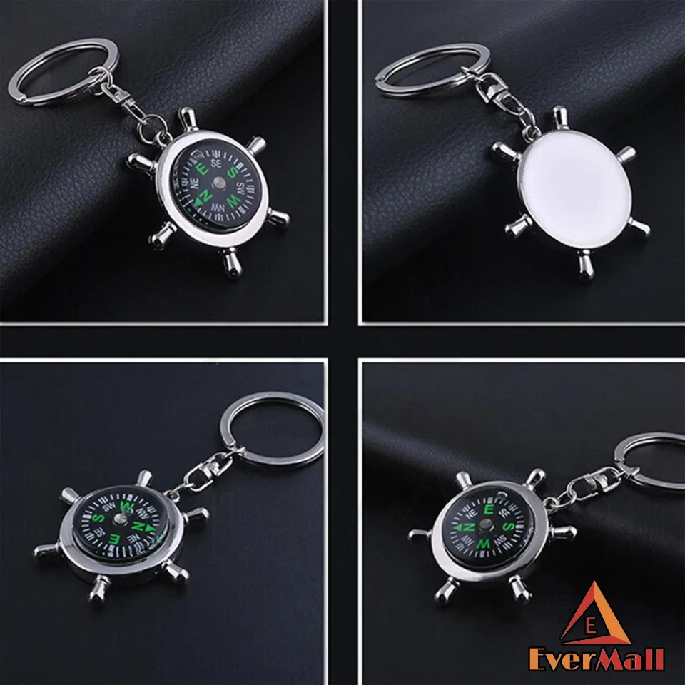 Compas Keychain, Fashion Compas Keyring, Compas with key holder