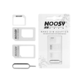 4 in 1 Sim Card Jacket Kit Nano, Micro With Ejector Pin Black And White 4in1 Set Nano Micro Standard Sim Card Adapter Sim Ejector For Mobile Phone Black/White. 