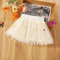 Summer New Girls' Baby Skirt Pommel Skirt With Hem Lace Flower Decoration Light Princess Skirt Gauze Skirt. 