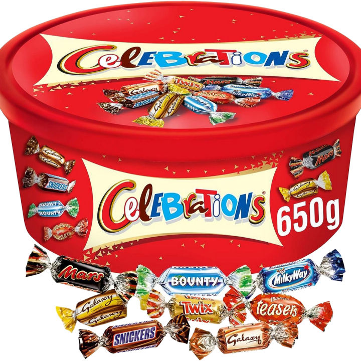 Celebrations Assorted Chocolate Tub, 650g Imported