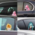 1pcs Anime Dragon Ball Stickers Goku Vegeta 3D Transform car sticker super saiyan Waterproof 3D Sports Holographic Kids fans Toy. 