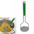 Multicolor Long Lasting Handle Kitchen Potato Masher (1 pc x Random Color) | Potato Masher Stainless steel potato and vegetable masher with plastic handle - assorted colors. 