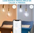 Light Bulb Globe Smart Connected WiFi. 