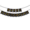 Happy Anniversary Banner for Anniversary Celebration & Other Anniversary Decorations – SKU-5002. 