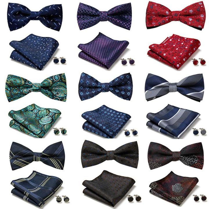 Men's Business Dress Bow Tie New Pattern European and American Fashion Bow Tie Three-piece Suit