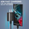 PD 45W Super Fast Charger For Samsung Galaxy S24 Ultra S23 S22 S21 S20 Note 10 20 Plus A54 A53 5G USB Type C Fast Charging Cable. 