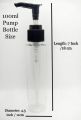 Empty Plastic Pump Bottles Transparent Bottle with Black Pump 100ml Travel Size Lotion Pump Bottle for Oil / Hair Oil Empty Bottle Pump Refillable Bottle for Shampoo, Hand Wash, Lotion and Cosmetic Bottles etc.. 