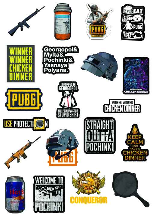 Multiple%20PUBG%20Stickers%20For%20Lovers%20For%20Gaming%20Setup%20and%20Equipments%20Or%20Cool%20Aesthetic%20Vibes%20on%20Laptops%20Mobiles%20and%20Much%20More%20-%20Image%202
