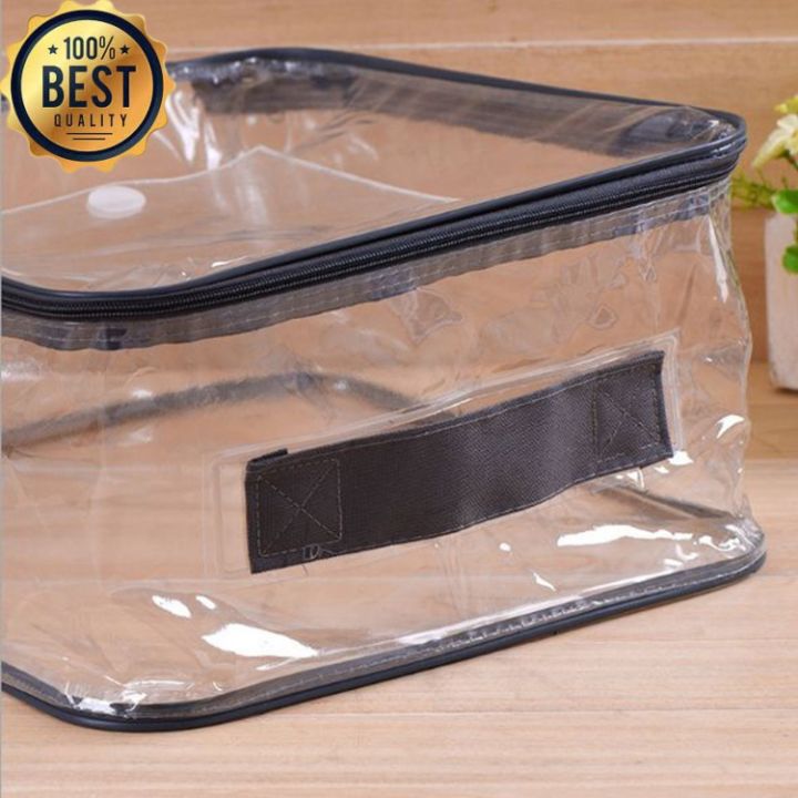 Large Blanket Cover Bag / Transparent PVC Plastic Clear Under Bed Bags Clothes Packaging Bag Environmental Protection Quilt PVC Clothing Storage Bag