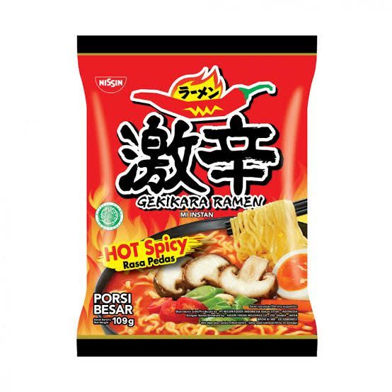 1 Nissin Hot Spicy Ramen Noodles