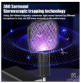 USB Mosquito Swatter Racket with LED Light | Electric Bug Zapper Bat | Portable Insect Killer with USB Cable | Indoor Outdoor Mosquito Killer Lamp | Safe Handheld Fly & Mosquito Killer Machine. 