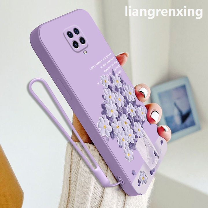 Casing Redmi Note 9s Xiaomi Redmi Note 9 Pro phone case softcase liquid silicone protector smooth shockproof bumper cover new design comic flower cartoon ytyhh01