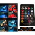 Bike Multi color Tanki Engine LED Lights with Remote tik tok light. 