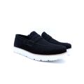 Premium Black  suede Loafers with White foamy Sole – Stylish & Comfortable Casual Shoes for Men. 