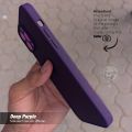 iPhone 12 Pro Max Deep Purple Silicone Case. 