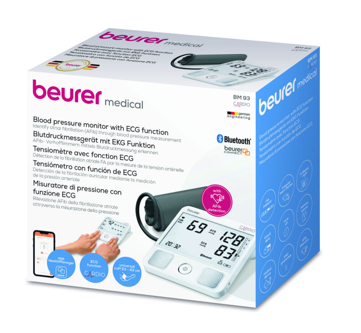 Beurer BM 93 blood pressure monitor with ECG function