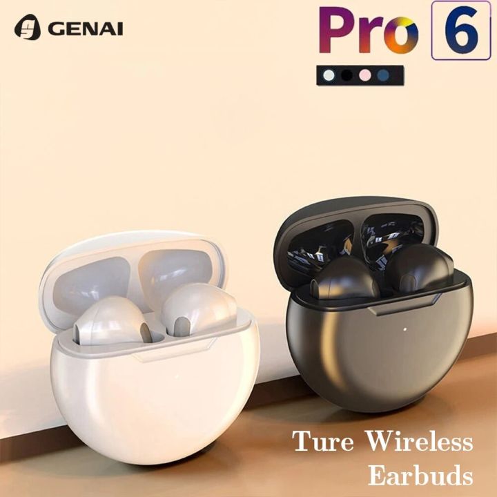 GENAI TWS Wireless Bluetooth Earphones Headphones IPX4 Waterproof Earphone Stereo Sports Headset For Xiaomi Android Earbuds