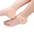 1 Pair (2pcs) Silicone Gel Heel Socks for Anti Crack Foot Heel pads for Men and Women Heel Protectors for Heel Pain Relief Original Heel Crack Protector for Moisturizing Foot Skin Color Heel Pad Socks. 