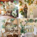 Baby Party Decoration Boy Girl, Green Gold Baby Shower Decoration. 