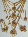 5 lari Dhuri with Jhumar Jhumki & Tikka, Dhuri Set. 