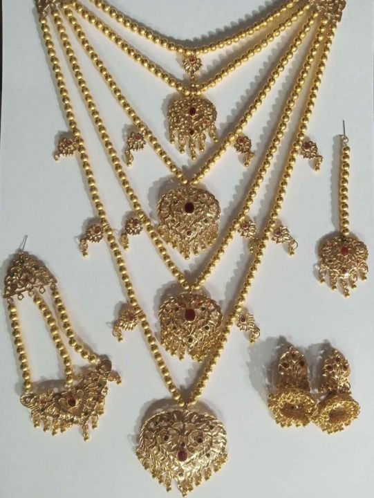 5%20lari%20Dhuri%20with%20Jhumar%20Jhumki%20&%20Tikka,%20Dhuri%20Set%20-%20Image%202