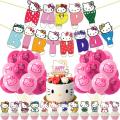 New 2022 Kawaii Sanrioed Hello Kitty Anime Cartoon Cute Latex Balloon Suit Birthday Party Decoration Toys for Girls. 