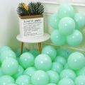 60pcs 10inch long Angori Green Pastel Balloons Matte Latex Balloon, Baby Shower Balloon, Bridal Shower, Wedding, helium balloons Macron Balloon without shinny. 