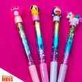 Cartoon Character Glitter Gel Pen Fairy Stick Pen Drift Sand Glitter Crystal Pen Novelty Stationery For Kids. 