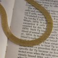 E.B.belle 3 Layers Gold Plating Stainless Steel Anti-allergy Eco-friendly Wide Braided Mesh Chain Gold Choker Necklace For Women. 