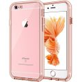 JETech Case for iPhone 6 / 6S Cover shock absorption, bumper and anti-scratch Ultra transparent back Slim design for iPhone 6S iPhone 6 4.7 inches, Rose gold. 