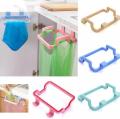 Kitchen Cabinet Door Garbage Trash Bag Plastic Bracket Towel Hanging Holder. 