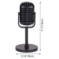 OUMERY Vintage Microphone Prop,Plastic Fake Microphone,Retro Microphones for Costume & Role Play,Antique Microphone Stage. 