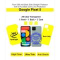 Google Pixel 5 - Screen protector 360 for front and back straight hydro gel material with 3 pieces of back cam lens protectors - All Clear Transparent. 