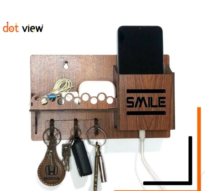 Wooden%20Wall%20Keychain%20and%20Phone%20Holder%20with%20Charging%20Station,%20Rustic%20Home%20Organizer%20-%20Image%204