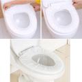 10 Pcs/Set Elastic Disposable Toilet Seat Cover Mat Non-woven Fabric Toilet Paper Pad For Travel/Camping/Bathroom Accessiories. 