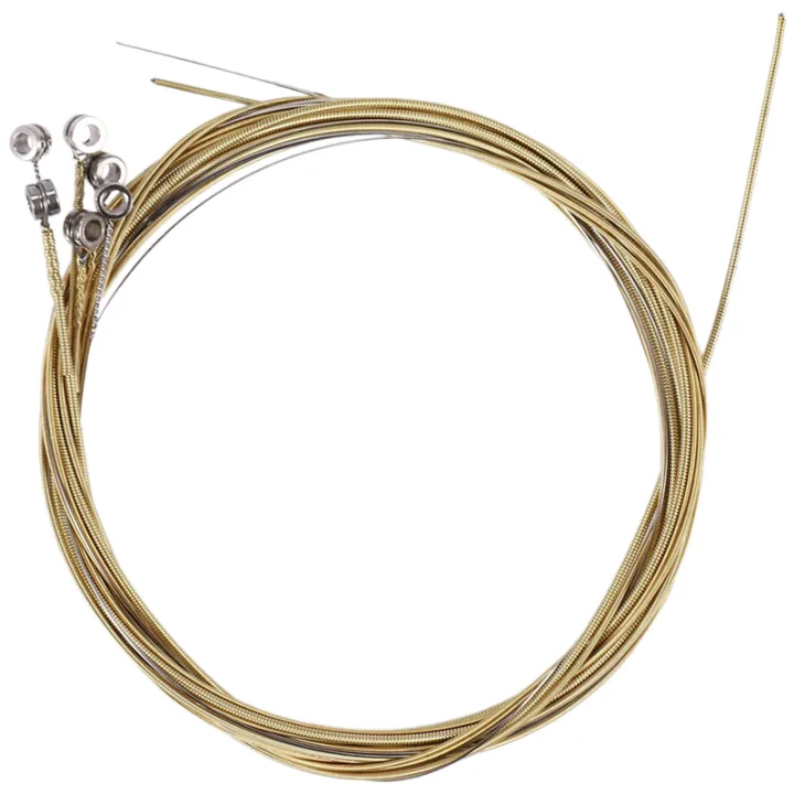 6 Pcs Steel Strings Replacement for Acoustic Guitar New Silver+Brass ...