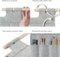 Multi-Functional 20 Pockets Wall Hanging Organizer Bedroom Wall Decor Stationery And Tools Organizer with Pockets For DIY Tools (68X42cm - Gray). 